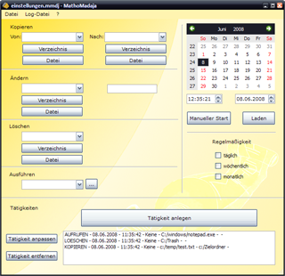 The graphical user interface of 'MathoMadaja'.